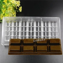 7 частей прямоугольник pad Куба полиэтилена pe прозрачной шоколада для DIY выпечки Кондитерские инструменты