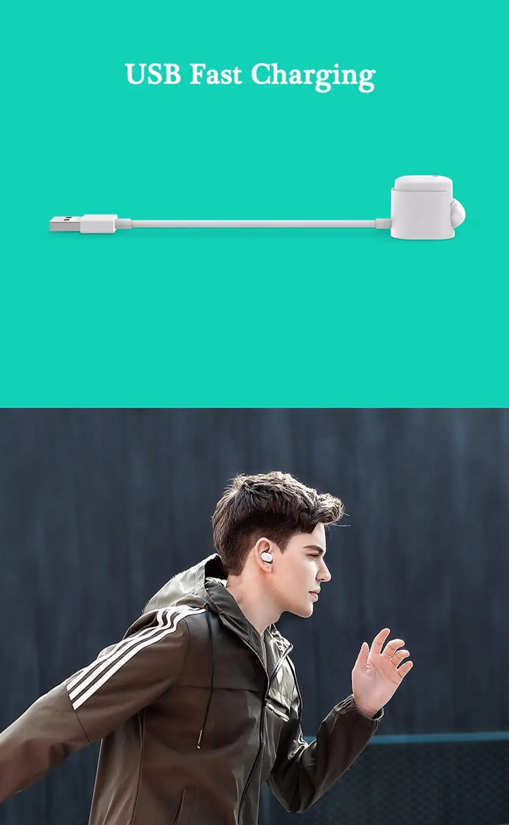 Original Xiaomi LYEJ05LM Mini In-ear Single Bluetooth Earphone Wireless Ultralight IPX4 Waterproof Earbud with Magnetic Charging- Black