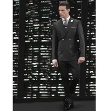 Custom Men’s suits, Made Men suits handsome Wedding Suits Double Breasted Men Suits Notched Lapel (Jacket+pants)