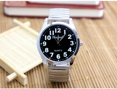 digital watch with elastic band