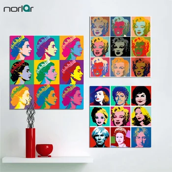 

Canvas Painting Wall Art Andy Warhol Marilyn Monroe Art Prints Nature Wall Pictures Cuadros Painting Prints On Canvas No Frame