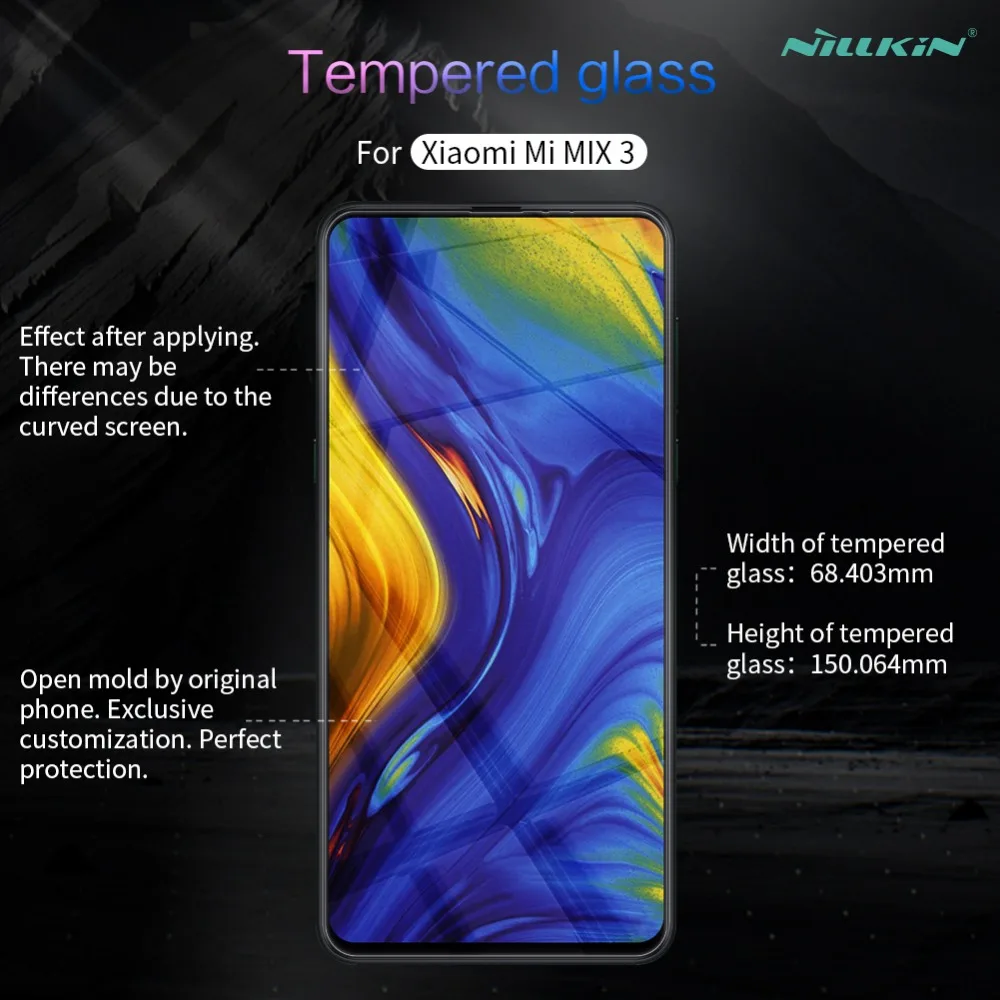 Для xiaomi mi mix 3 Nillkin Amazing H+ Pro с закругленными краями 0,2 мм Закаленное стекло Защитная пленка для экрана телефона для xiaomi max