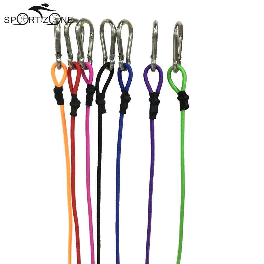

4mm Thick 103cm Long Elasti Kayak Safety Rod Leash Fishing Rod / Paddle Leash Survival Paracord Bungee Cord