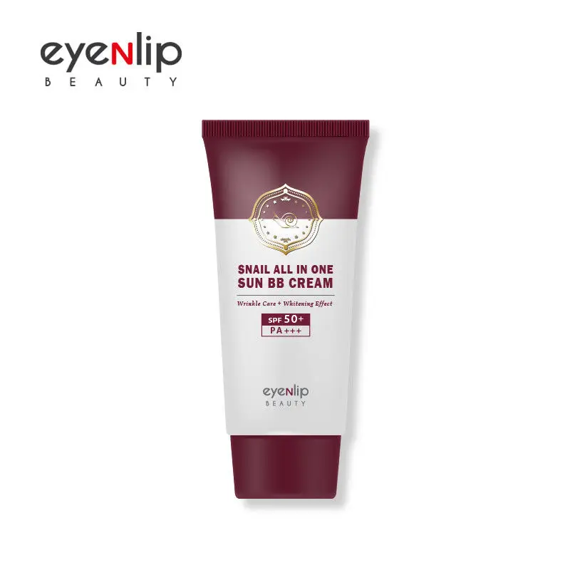 

EYENLIP Snail All In One Sun BB Cream (SPF50+/PA+++) 50ml Whitening Moisturizing Concealer Nude Face Makeup Korea Cosmetic