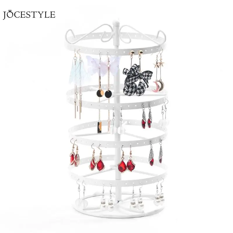  Multifunctional Metal Necklace Chain Bracelet Rotation Holder Detachable Earring Jewelry Display St