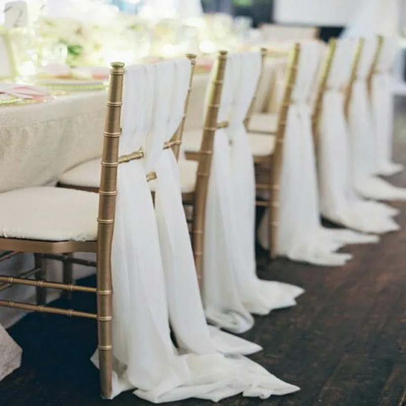 

Livia Event Tex High Quality Chiffon Chair Sash For Banquet Wedding Events Party Hotel Decoration Elegant Chair Sash Tie