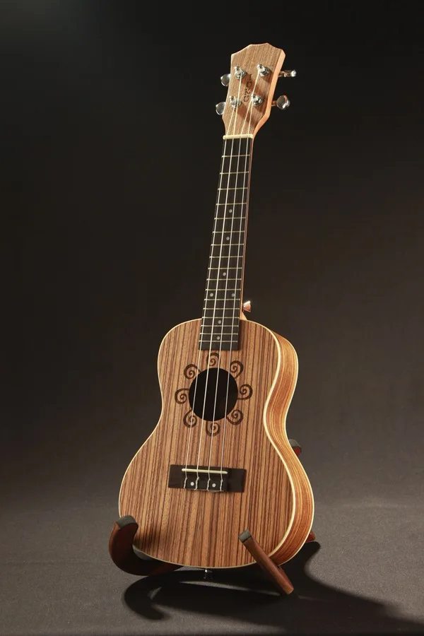 Beginners Ukulele Concert Ukulele 23 Zebra wood Hawaii Small Guitar