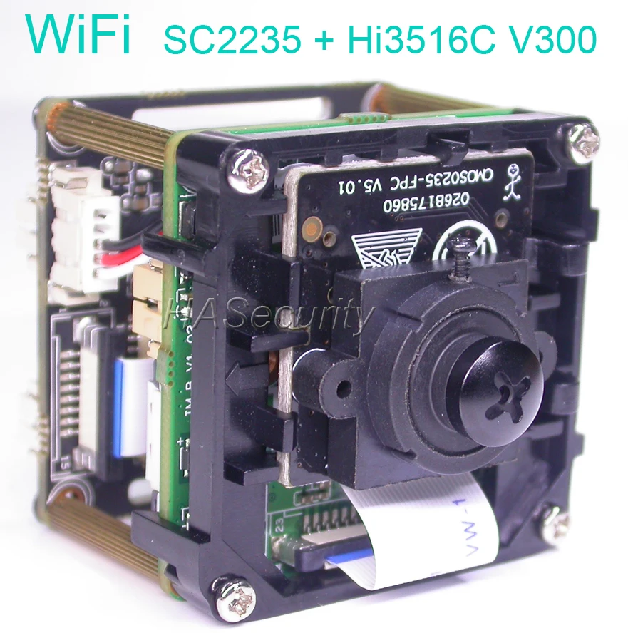 WiFi специальный 3 7 мм объектив H.265 H264 1/2. &quotSmartSens SC2235 CMOS + Hi3516C V300 CCTV IP камера Модуль