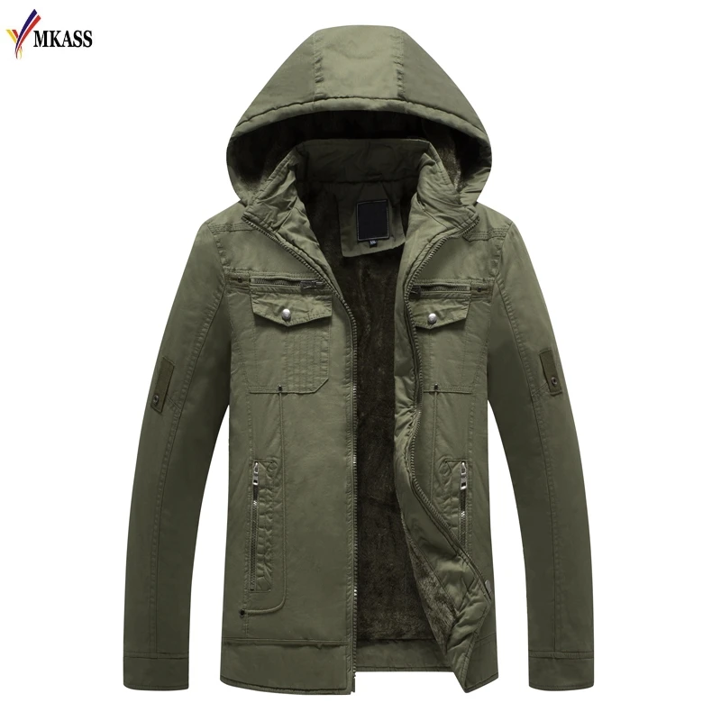 Cotton Warm Winter Bomber Jackets Men 2018 Military  Jacket Men Autumn Jackets Mens Coats Outdoors Army Jacket Homme Coat 6XL
