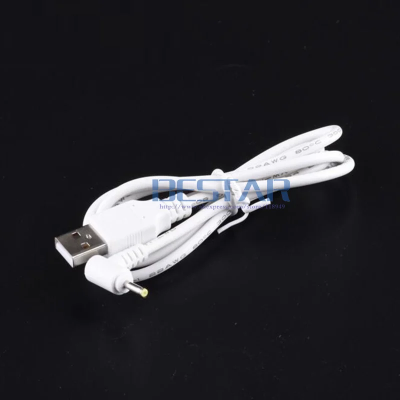 DC Elbow Power Adapter Plug USB To DC 2.5*0.7 2.5*0.7mm 2.5 mm x 0.7 mm 2.5x0.7mm Jack Right Angle L shape charge Cable 1M charging cable usb charging cable