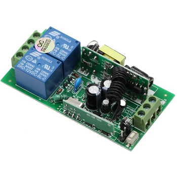 

2017 New Product 2 Channel AC 85V 110V 220V 250V 10A Relay Wide Voltage Wireless Remote Switch Only Receiver 315/433Mhz