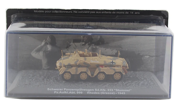 

IXO 1/72 Germany Sd.Kfz.233 armored vehicle model 1943 Alloy collection model Holiday gift