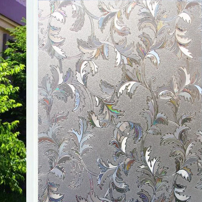 

Funlife 75x200cm 3G Window Film No Glue Static Cling Glass Film Anti-UV Vinyl Window Sticker for Bathroom Bedroom Living Room