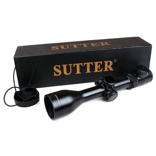 Cheap SUTTER 3-12X50 Rifle Scope R12/R29 Glass Etched Reticle Red Illuminate Side Parallax Optical Sight For Hunting Riflescope