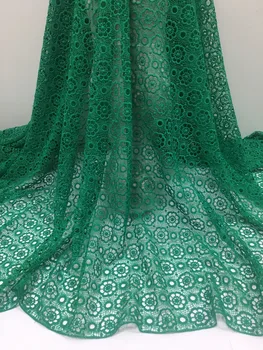 

Promotion! 2019 New Arrival African Cord Lace Guipure Lace Fabric.High Quality Multicolor Water Soluble Lace Fabric 5yards/lot