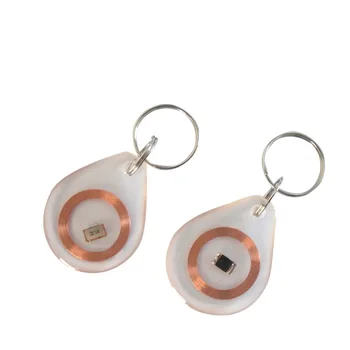 

100PCS RFID Tag ISO14443A 13.56Mhz Keyfob Key fobs S50 1K Keychain Access Control Token Tags Clear For Hotel Lock