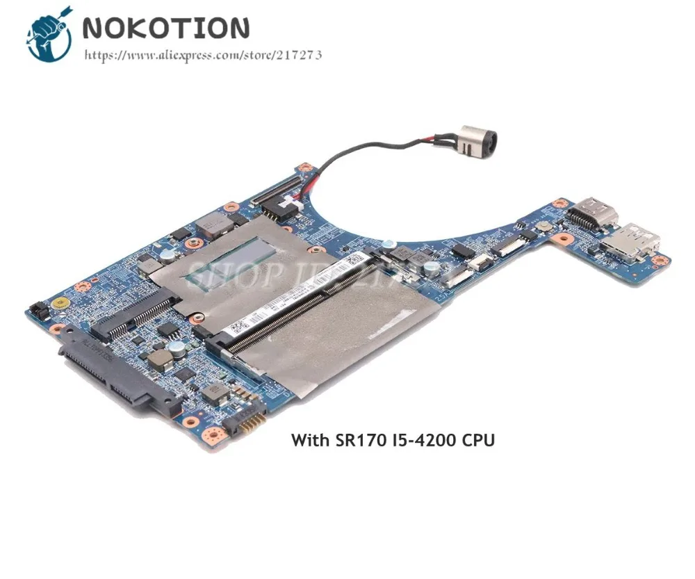 astounding  NOKOTION Laptop Motherboard For Sony Vaio SVF14N Main board DA0FI2MB6D0 A1973171A SR170 I5-4200 CPU