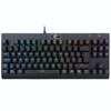 Z77 Reino Unido diseño Teclado mecánico del juego de TKL RGB retroiluminado Led Anti-Ghosting 