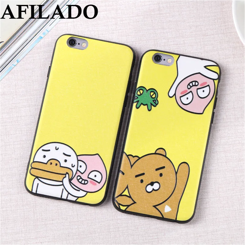 Fashion 3D Relief Brown Bear Soft Slim Coque Cute Case for iphone 5 5s SE Phone Shell Silicone Cover Back IPhone 6 6s |