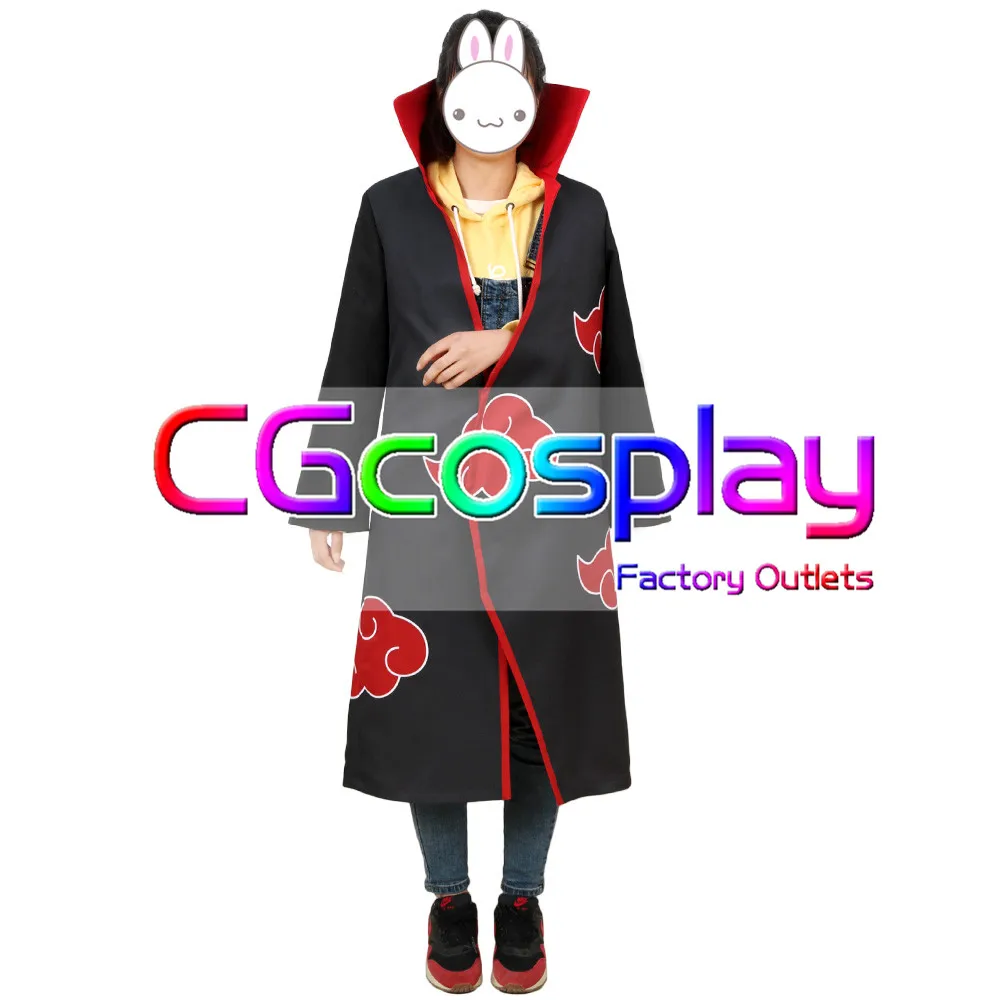 CGCOS Наруто плащ Акацуки Itachi Pein Deidara Hidan Униформа Кисаме Аниме игры Косплей Костюм