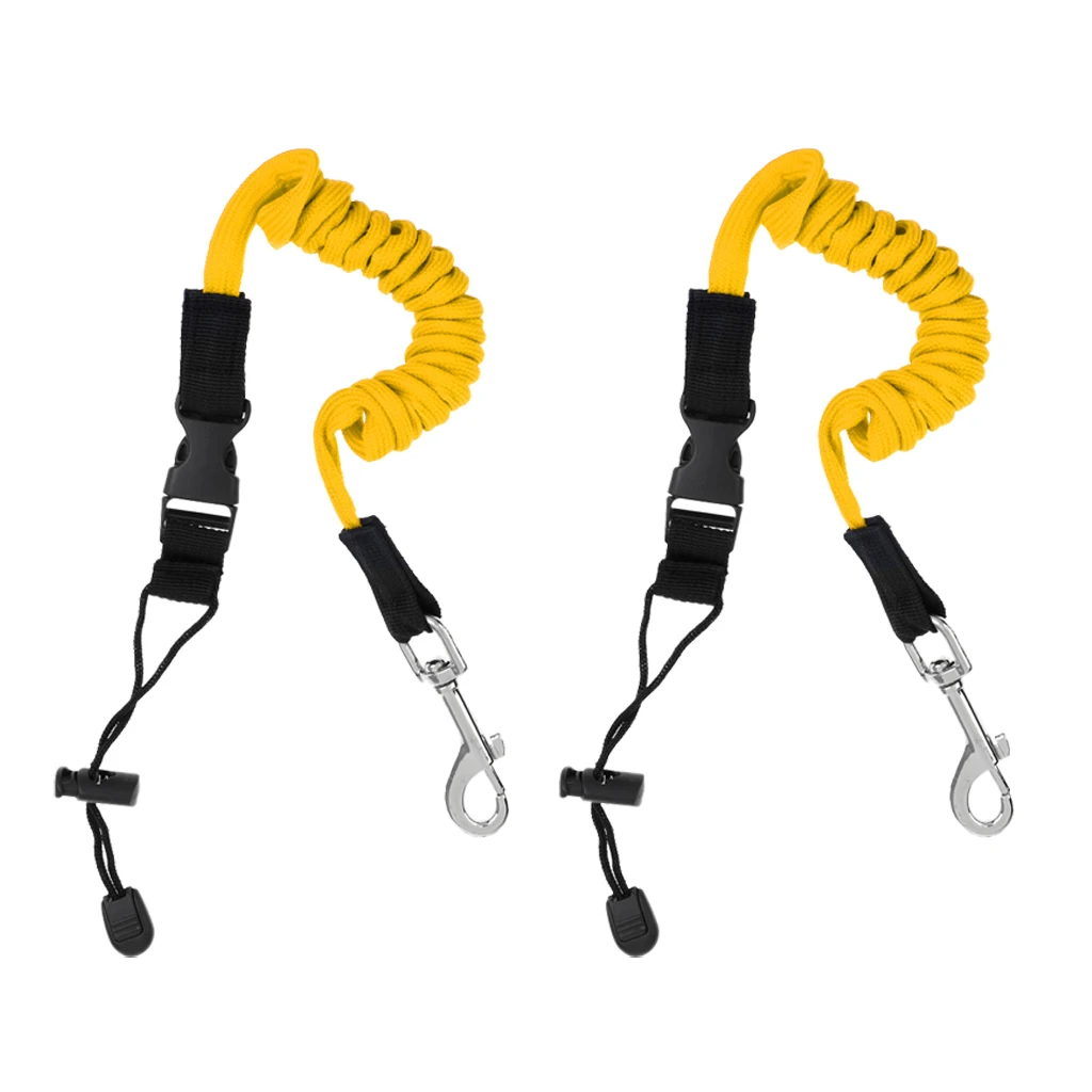

2 Elastic Kayak Canoe Fishing Rod Pole Holder Paddle Board Leash Tether Cord Good Abrasion Resistance Elastic Leash
