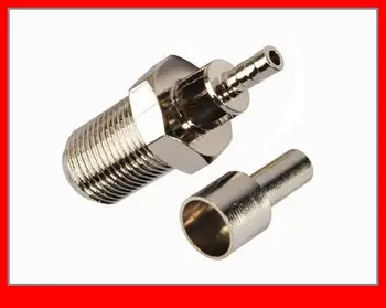 

10 pcs RF Coaxial Connector F female connector crimp for cable LMR100