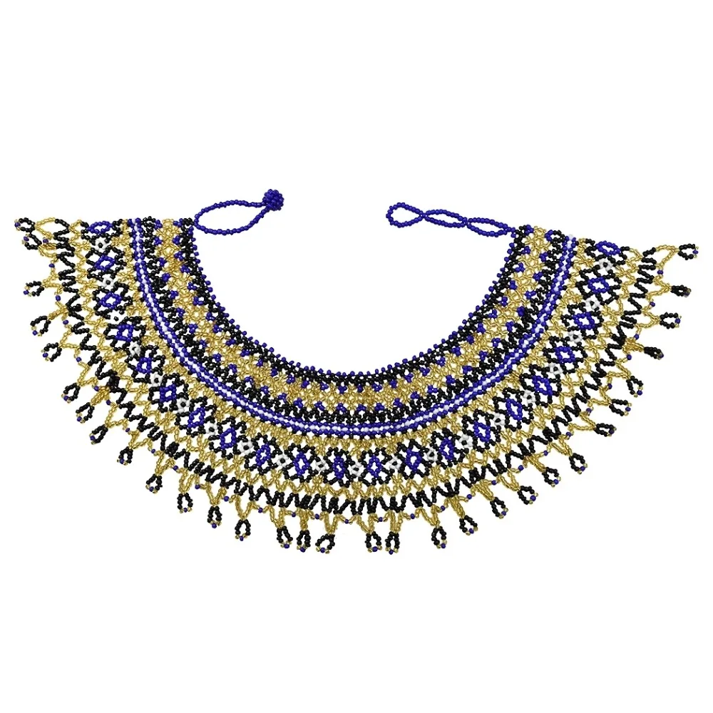 Африканские Этнические смолы бисерные ожерелья для Для женщин Bohemia Statement турецкие ожерелья леди подарок Цыганский родовой ювелирные изделия из Египта подарок