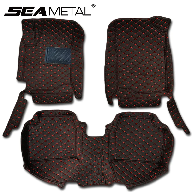 

LHD For RU KIA RIO K2 2012 2013 2014 2015 2016 Car Floor Mats Rugs Custom Leather Mat Pad Waterproof Interior Auto Accessories