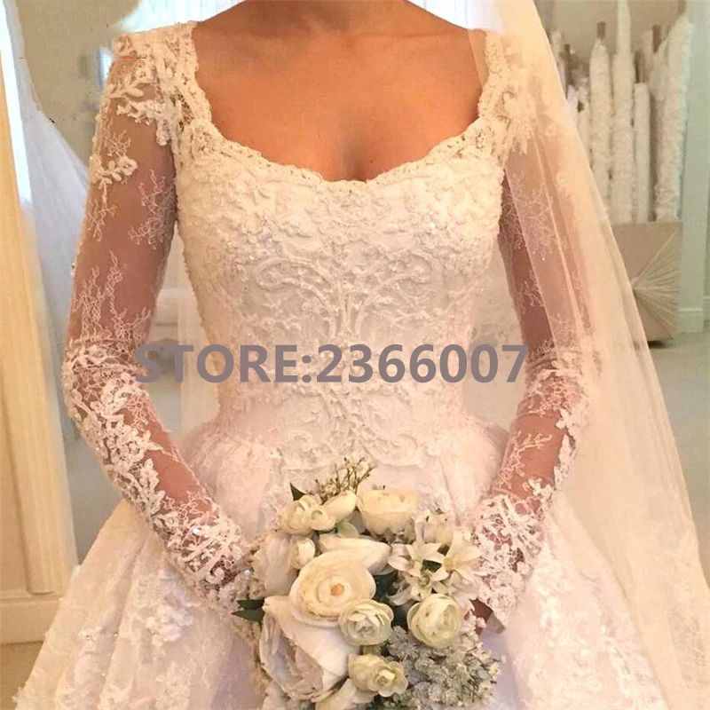 Vestido De Novia Кружева Линия свадебное платье одежда с длинным рукавом Формальные невесты свадебное платье es 2018 свадебное платье с аппликацией