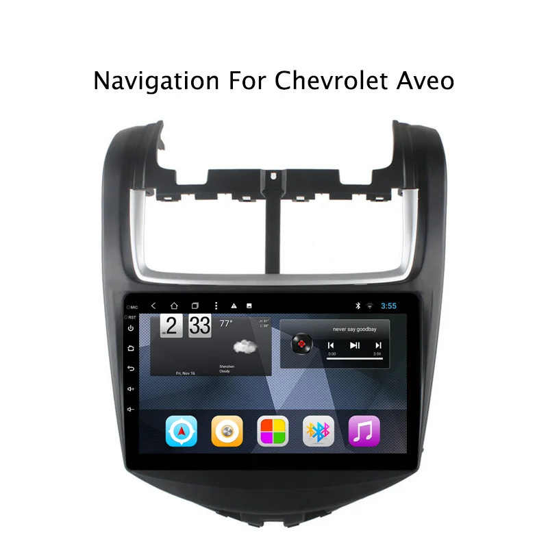 Best Octa Core Android 8.1 Car DVD GPS Navigation For Chevrolet Aveo Radio Stereo with Mirror Link 1