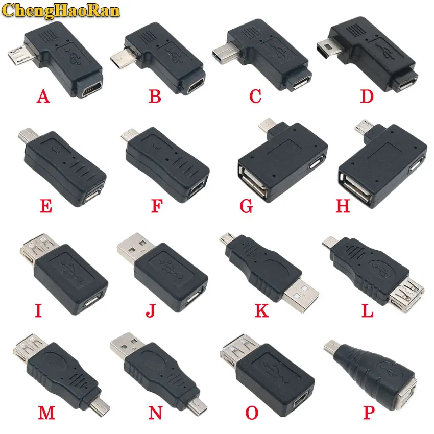 ChengHaoRan Micro/Mini USB или USB 2,0 Мужской Женский Принтер usb штекер jack разъем питания зарядный адаптер для телефона MP5 и т. Д