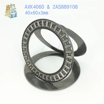 

5Pcs AXK4060 & 2AS 889108 Thrust Needle Roller Bearing & Washers 40 x 60 x 3 mm Free shipping High Quality 40*60*3mm