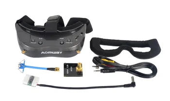 

AOMWAY Commander V2 FPV Goggle 1080P 5.8G 64CH 800*600 SVGA Headset DVR Support Head Tracke HDMI DVR