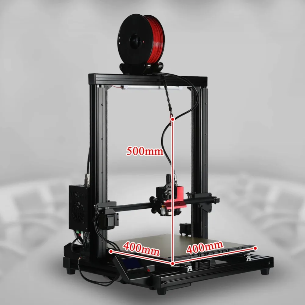 VIVEDINO Raptor 2 + 3D принтер FDM Impresora с светодиодный светильник 400*400*500 мм|3D принтеры| |