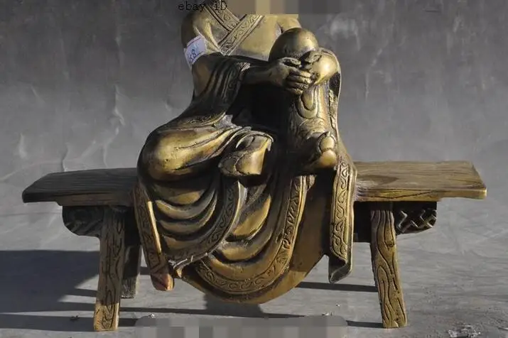 Китайский буддийский Jizo Ksitigarbha Bodhisattva Hades лидер статуя Будды|statues gods|buddha headstatue of