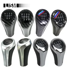 Cambio de engranaje de mando para BMW 1 3 5 6 serie E46 E53 E60 E61 E63 E65 E81 E82 E83 E87 E90 E91 E92 X1 X3 X5 M cromado mate de fibra de carbono