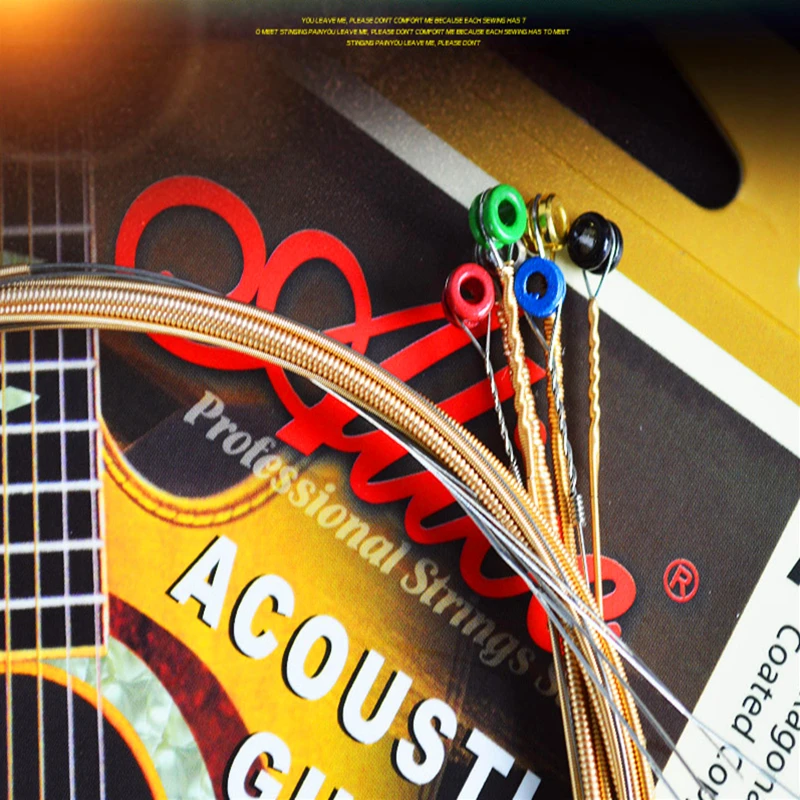FLEOR 012 053 Inch Stainless Steel Acoustic Guitar Strings Phosphor Bronze Strings Set For Acoustic Folk