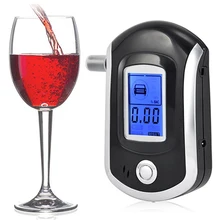 AT6000 популярный профессиональный полицейский Цифровой Тестер дыхания Алкотестер 5 мундштук дропшиппинг