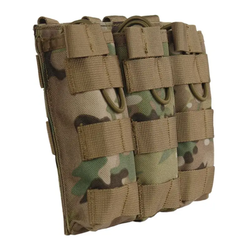 Тактический MOLLE тройной Открытый Топ подсумок быстро AK AR M4 FAMAS Mag Pouch 1000D нейлоновый военный пейнтбольное оборудование