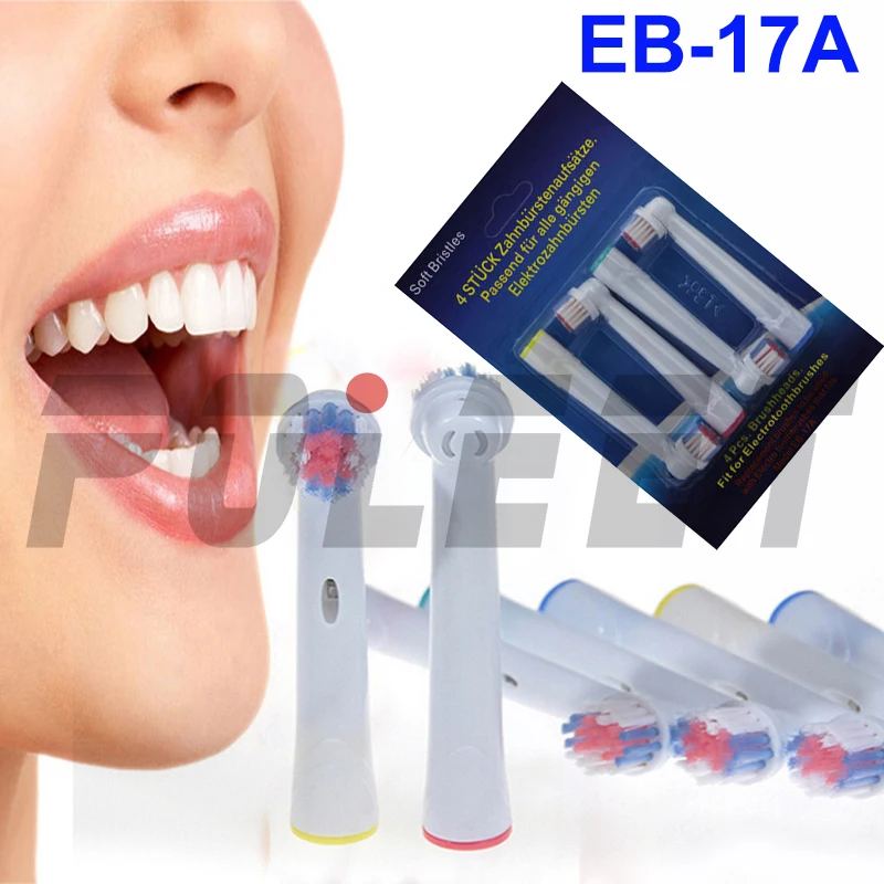 Сменные насадки для зубной щетки B raun FlexiSoft Oral подходят EB17A бесплатная