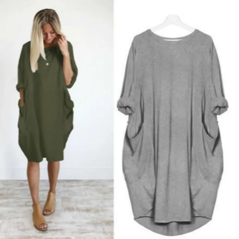 

Autumn Long Sleeve Casual Loose Dress elegant Maternity Clothes For Pregnant Women Vestidos Gravidas Lady Pregnancy Dresses