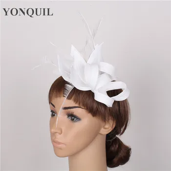 

NEW ARRIVAL 17colors imitation sinamay fascinator white cocktail hat bridal wedding headwear Derby millinery hair accessories