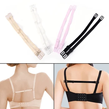 

2pcs Non-Slip Buckle Extender Underwear Accessories Bra Strap High Elastic Bra Strap Intimates Bra Accessories