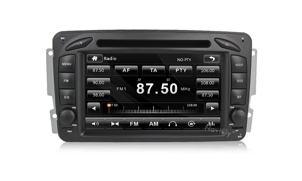 Excellent Navifly Windows ce 2DIN Car dvd player multimedia radio audio For Mercedes Benz W209 W203 W168 ML W163 W463 Viano W639 Vito RDS 16