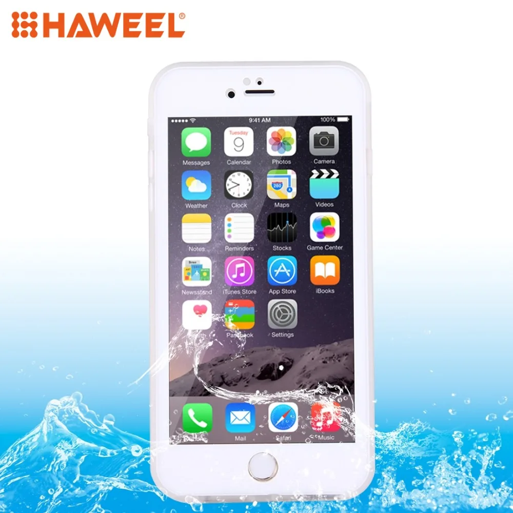 

HAWEEL Case Set For iPhone 6 Tridimensional Diamond Pattern 3ATM Life Waterproof Protective Case For iPhone 6s