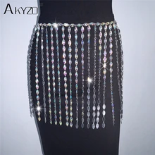 Сексуальное тело цепь Кристальные Самоцветы мини платье Для женщин блестящие ручной работы с кисточками; обувь для ночного клуба вечерние короткие платья