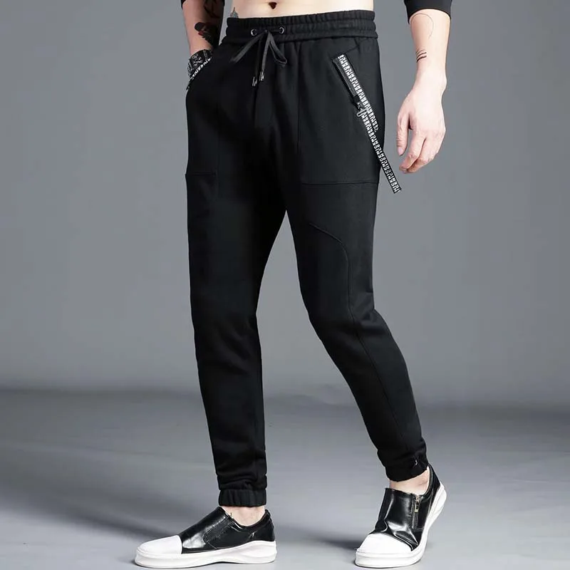 High Fashion Korean Sweat Pants Men Casual Joggers Hip Hop Harem ...