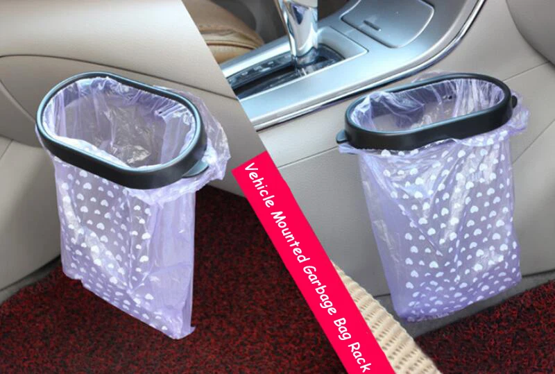 BROSHOO автомобильный мешок для мусора стойки авто аксессуары Автомобильная вешалка для стилевого оформления автомобиля Рамка Держатель для мусорного мешка портативный 1 комплект