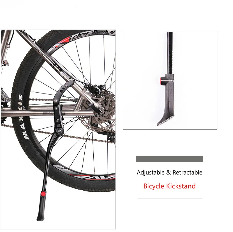 2" 27,5" 2" MTB велосипед kickstand парковочная подставка Регулируемая подставка горный велосипед Kickstand дорожный велосипедный боковой стенд Поддержка