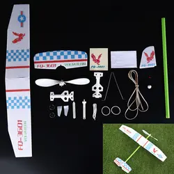 Детская питание самолетов Bump модели Обучающие игрушки Комплект Свет рыцарь планер резинкой конкуренции подарок игрушки
